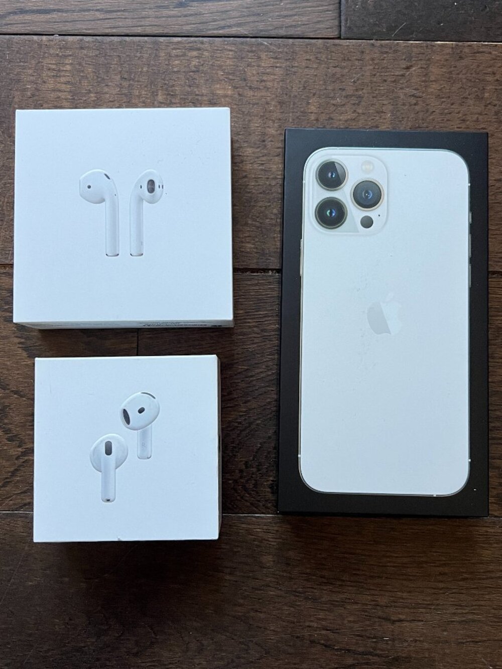 Apple AirPods box & Apple iphone box